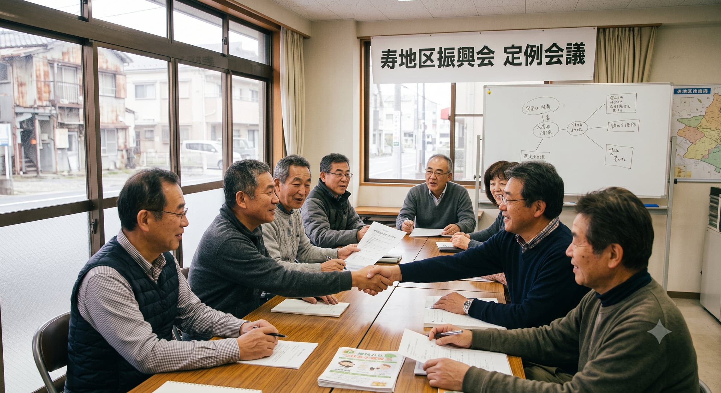月に一度、地域のために集まっていますの写真